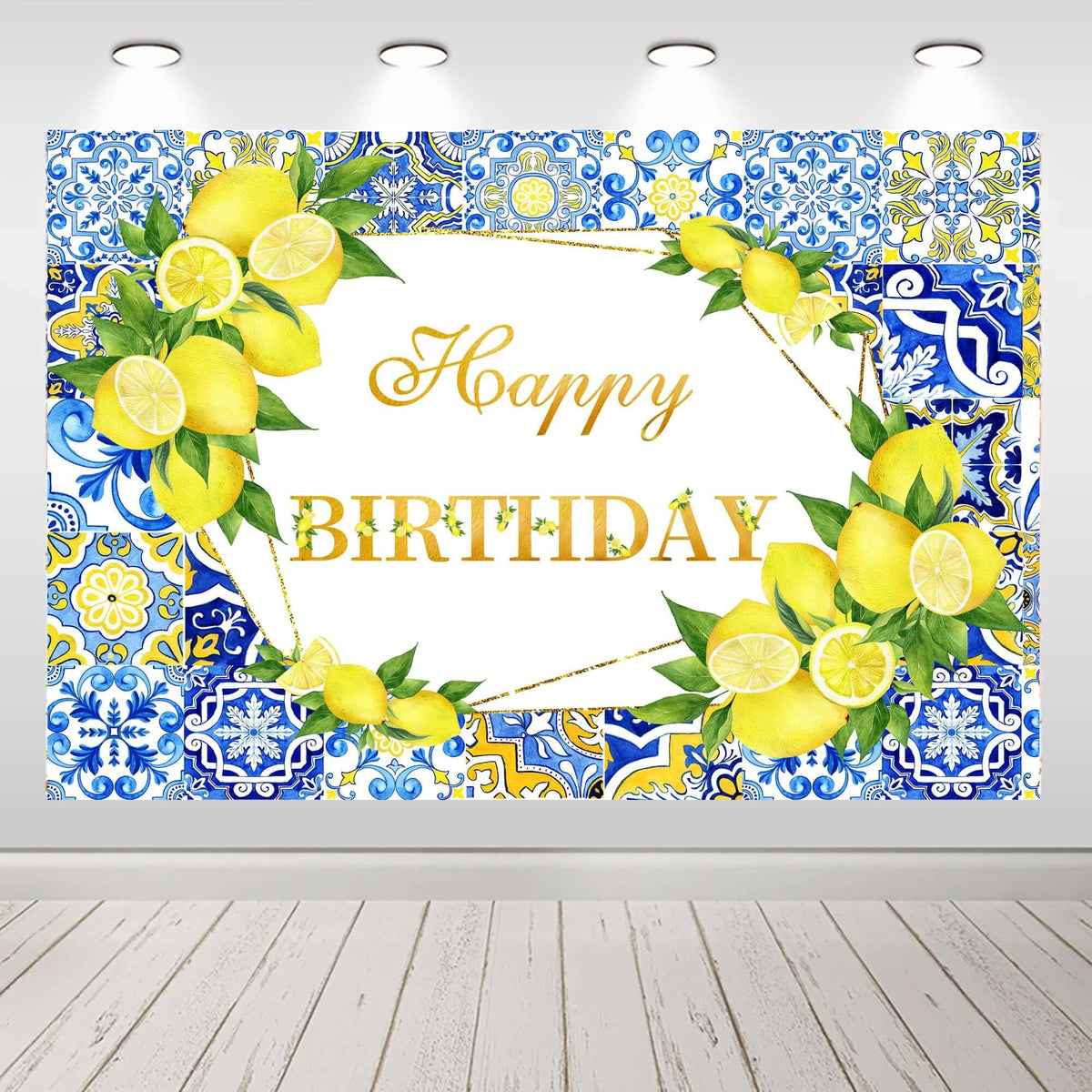 Lemon Grad Backdrop Lemon Backdrop for Girls Baby Shower Birthday Party Photography Backgr ...