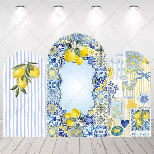 Mediterranean Lemon Bridal Shower Backdrop