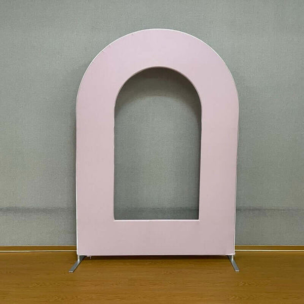 Light Pink Open Arch Backdrop Stand for Events and Parties – webackdrops
