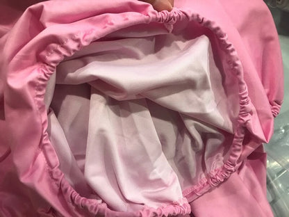 Motif Doré Princesse Château Rose Filles Baby Shower Toile De Fond Ronde