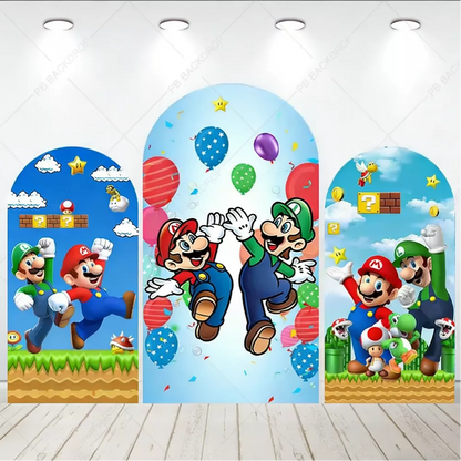Super Mario Brothers Arch pozadí pro děti dekorace na narozeninovou párty