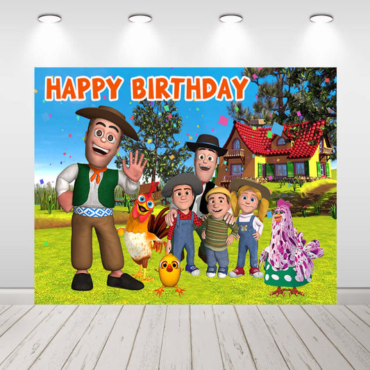 La Granja de Zenon Kids Birthday Party Backdrop Baby Shower Photography Background