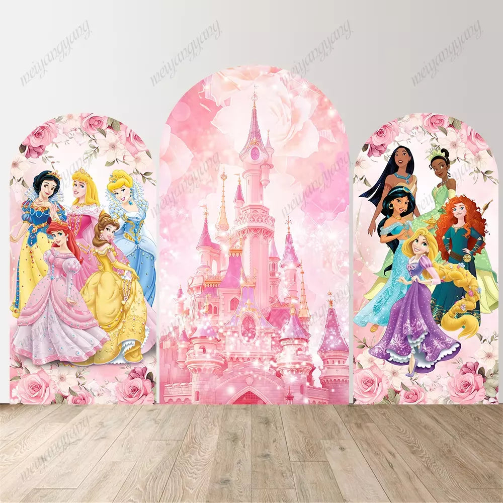 Tiana Cinderella Princess Jasmine Collection Arched Backdrop
