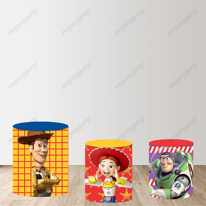 Toy Story Buzz Lightyear Woody Jessie Cartoon Theme Party Backdrop