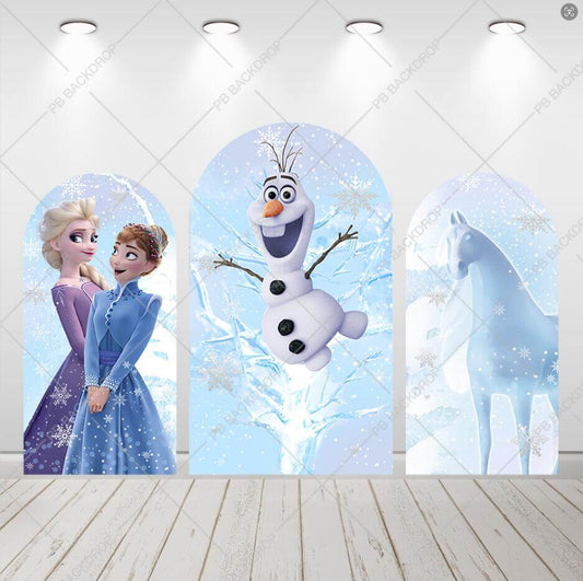 Frozen Arch Backdrop Baby Shower Birthday Chiara Wall Arched Background